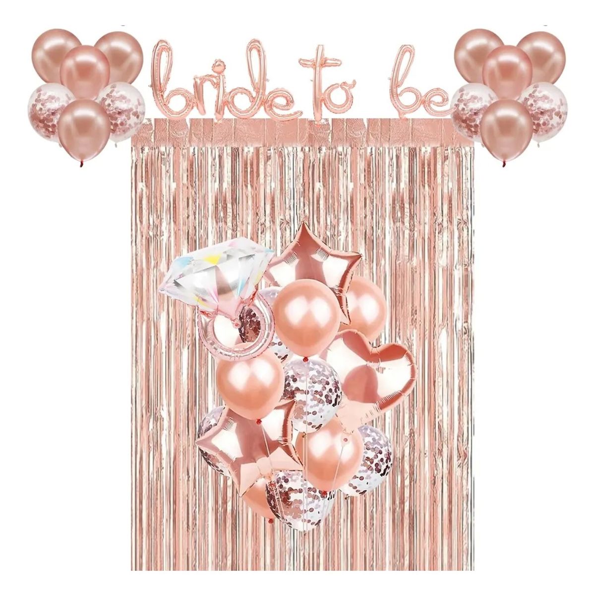 KUANGYE - Globos Despedida Soltera Cotillón Decoración Bride To Be