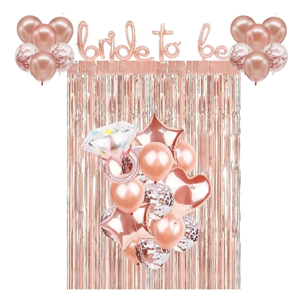 KUANGYE - Globos Despedida Soltera Cotillón Decoración Bride To Be
