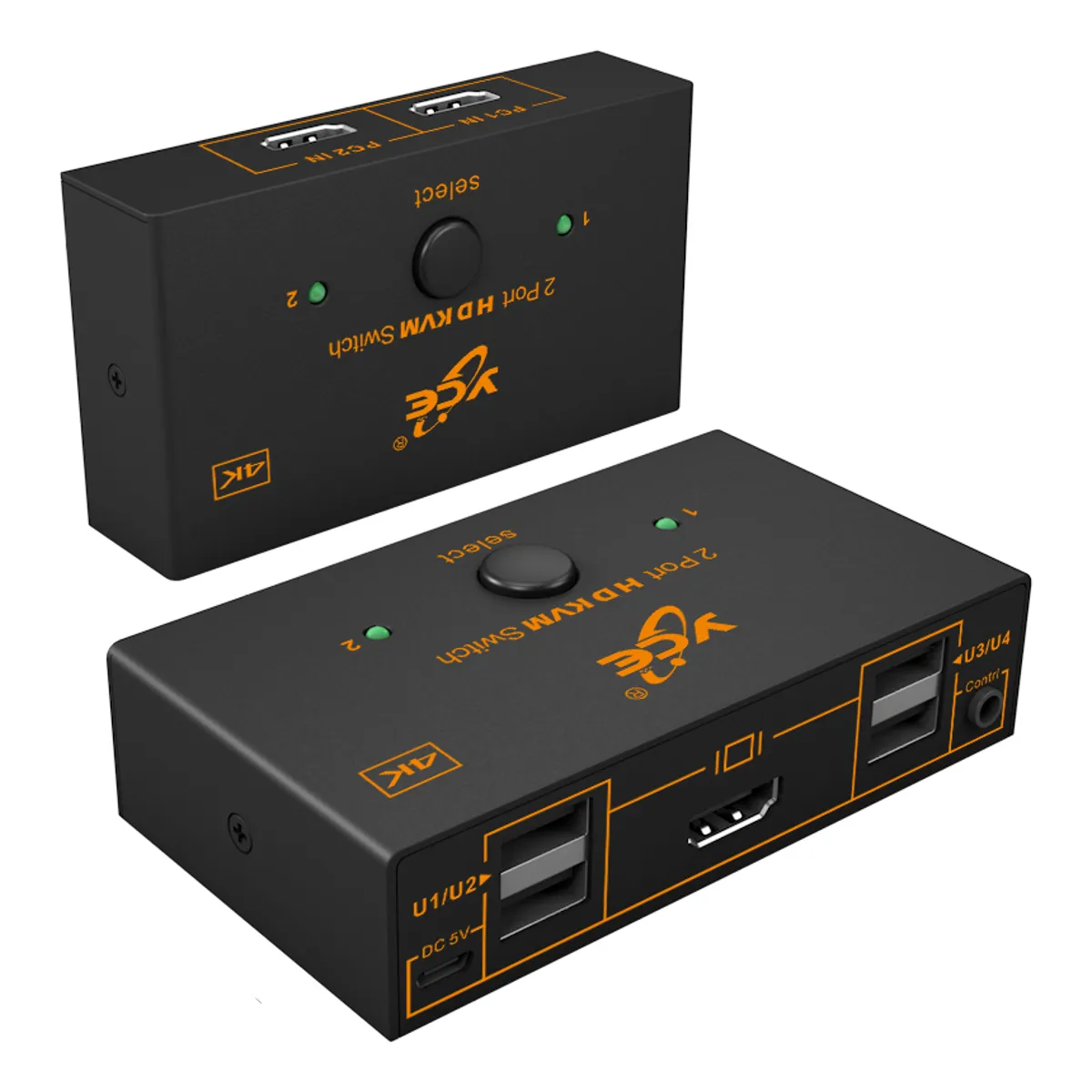 EVERSO - Conmutador Switch Interruptor Selector Kvm Hdmi 4k Usb