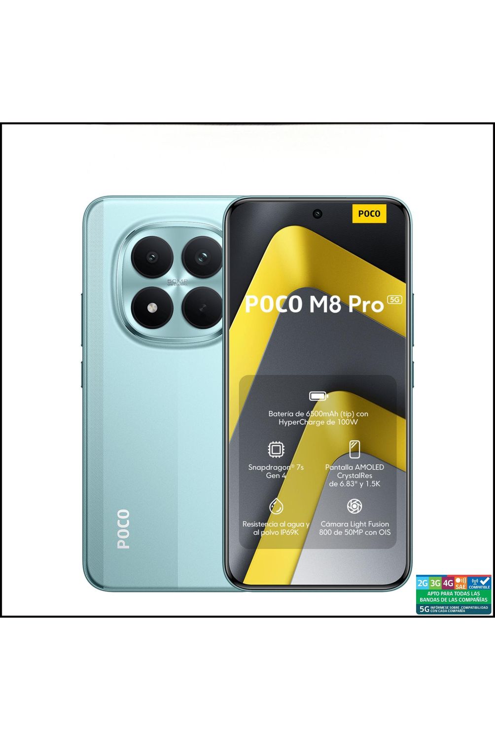 XIAOMI POCO M8 Pro 5G Verde 8GB + 256GB | Falabella Chile