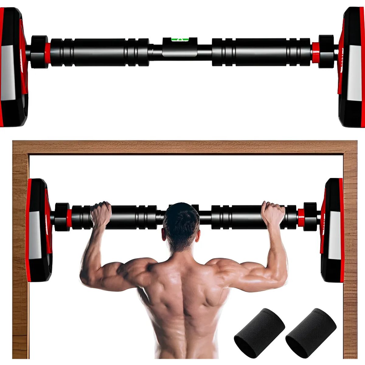 VERCI - Barra De Dominadas Horizontal Con Soporte Para Pared 500kg