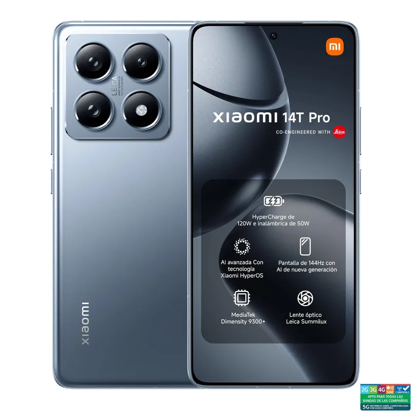 XIAOMI Xiaomi 14T Pro Azul 12 GB + 512 GB | Falabella Chile