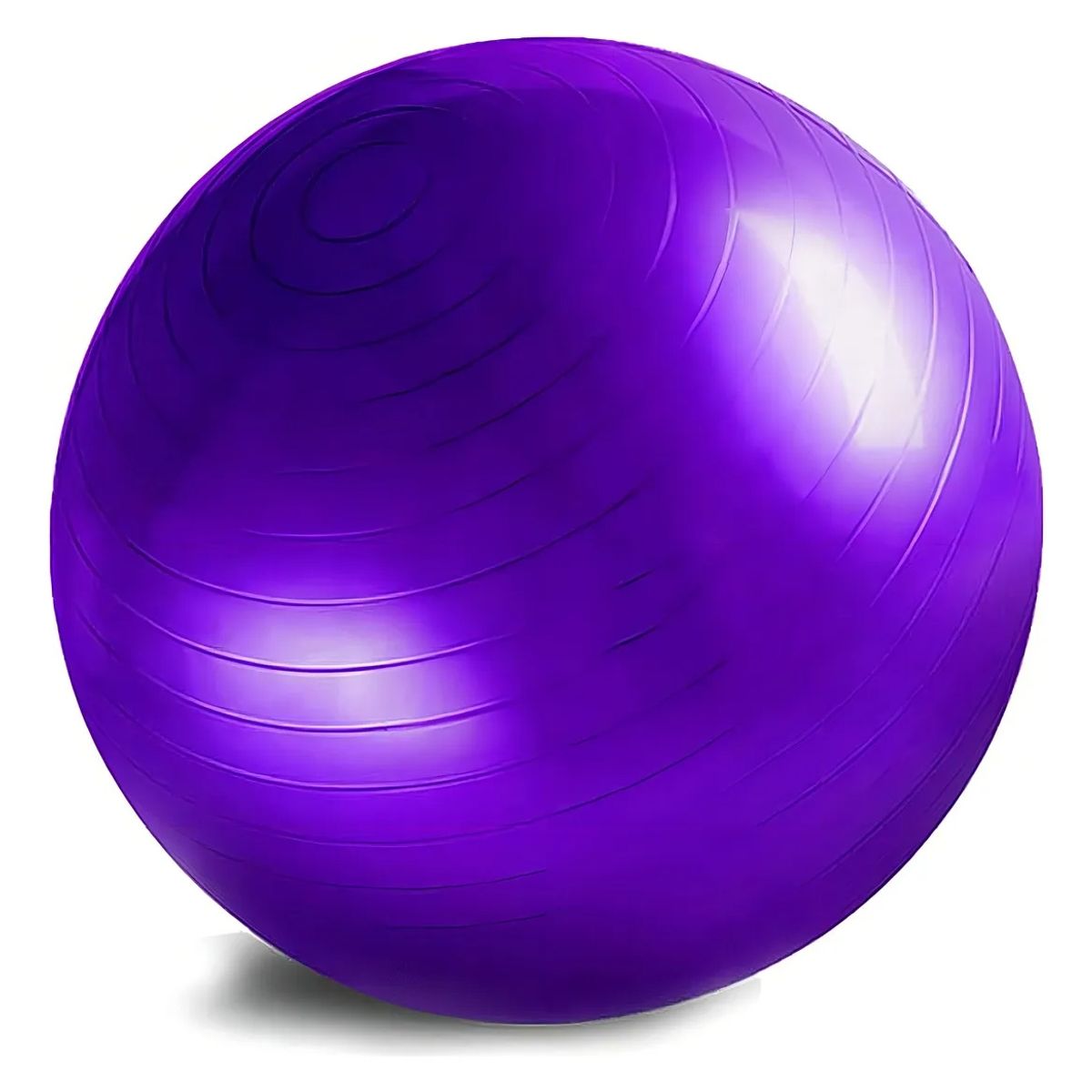 GENERICO - Balon 75 Cm Pilates Yoga + Inflador Pelotas Color Morado