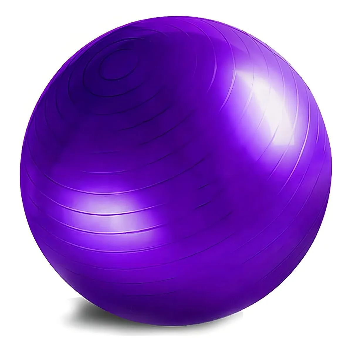 GENERICO - Balon 75 Cm Pilates Yoga + Inflador Pelotas Color Morado