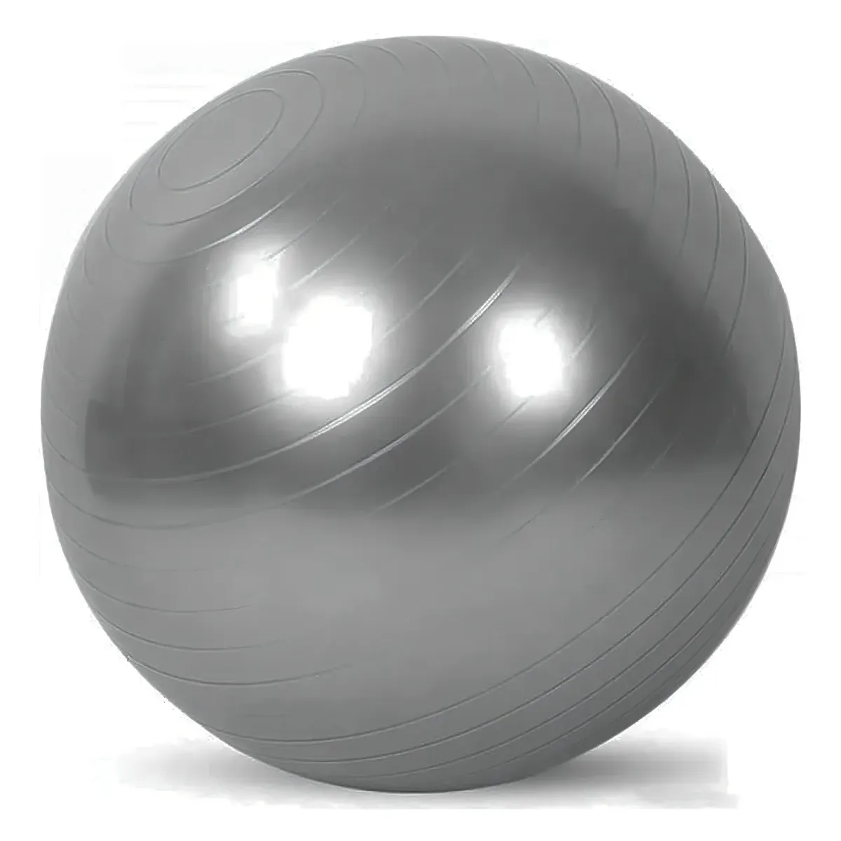 GENERICO - Balon 75 Cm Pilates Yoga + Inflador Pelotas Color Gris