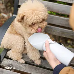 BUDDY'S PET SUPPLIES - Botella de Agua Plegable Mascotas 550ml Perros Gatos Animal