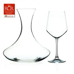 RCR  ITALIA - RCR SET DE 6 COPAS MAS DECANTADOR UNIVERSUM