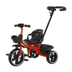 AUCKLAND OUTDOOR - Triciclo Infantil Mango De Empuje Alto Asiento Grande Rojo