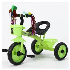 AUCKLAND OUTDOOR - Triciclo Infantil Bici Con Canastos y Cintas Verde