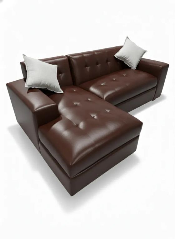 SOFA SECCIONAL MILAN IZQUIERDO CHOCOLATE ECOCUERO Chocolate