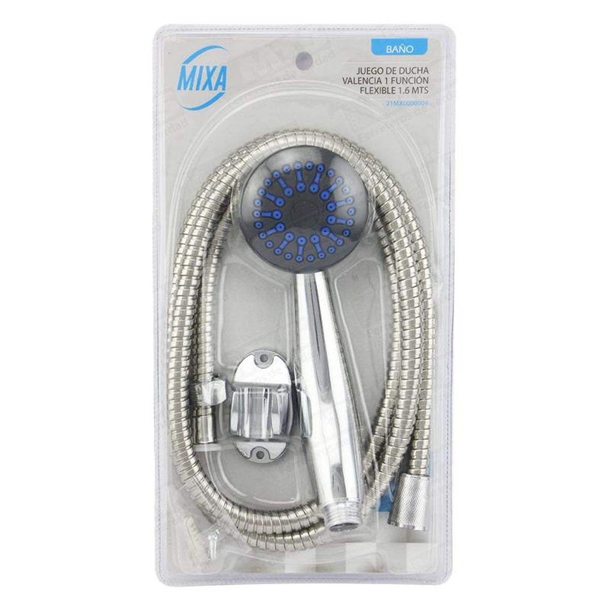 GENERICO - JUEGO DUCHA VALENCIA 1 FUNCION FLEXIBLE 16 MTS.