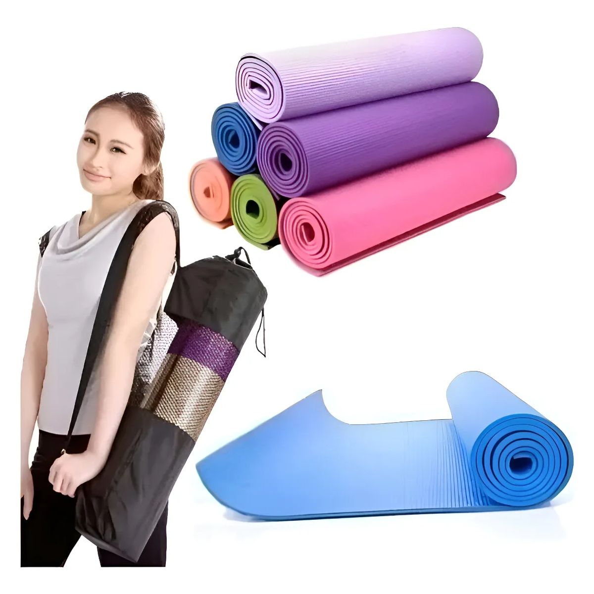 GENERICO - Colchoneta Mat Yoga Pvc 6mm Pilates