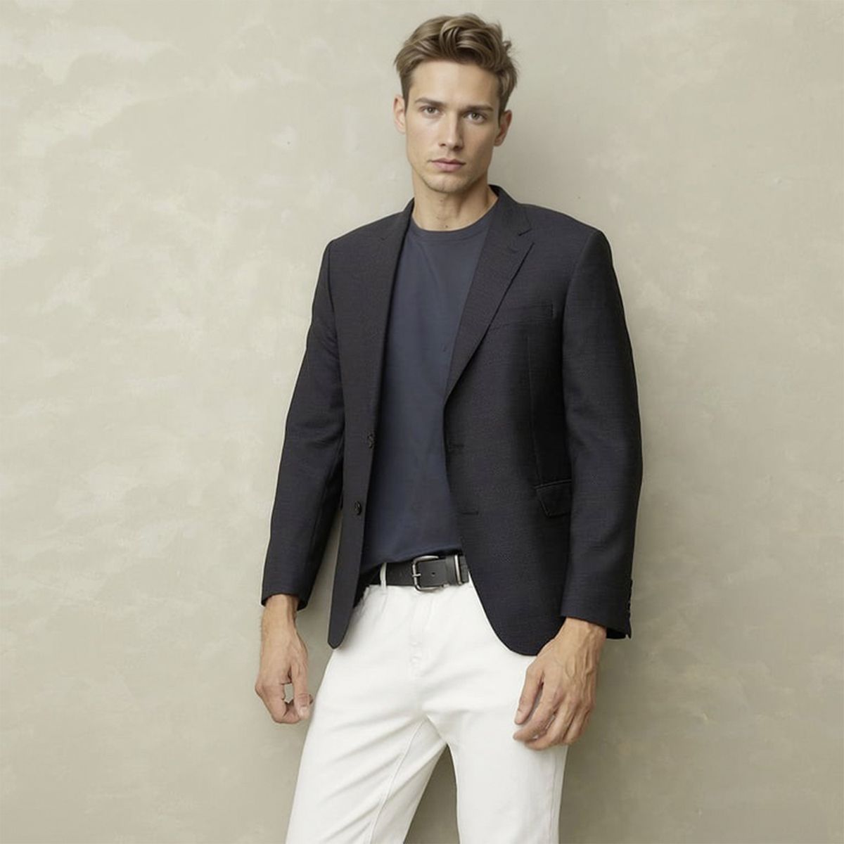 WOLF&HANK - Chaqueta Formal Hombre Wolf&Hank Lana Slim Fit