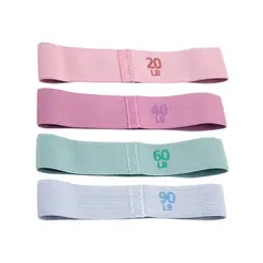 SDFIT - Bandas de Gluteos Tela Soft Set 4x Resistencias