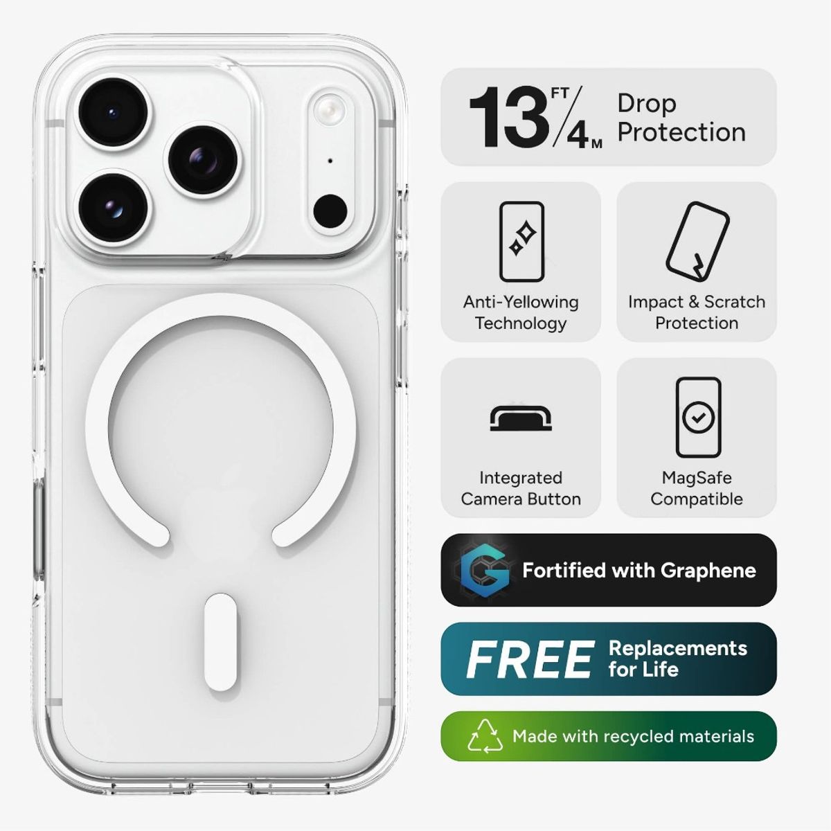 GENERICO - Carcasa Gear4 Crystal Palace Para iPhone 17 Pro