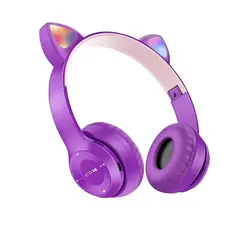 GENERICO - Audifonos Gato Bluetooth Luces Rgb