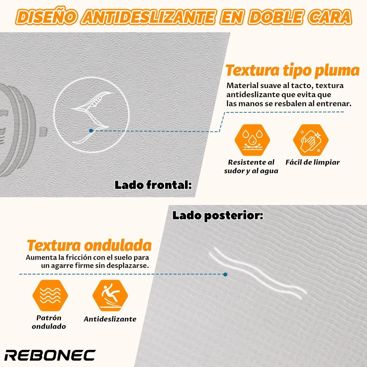 GENERICO - Mat Yoga Antideslizante Plegable 8mm  con Bolso