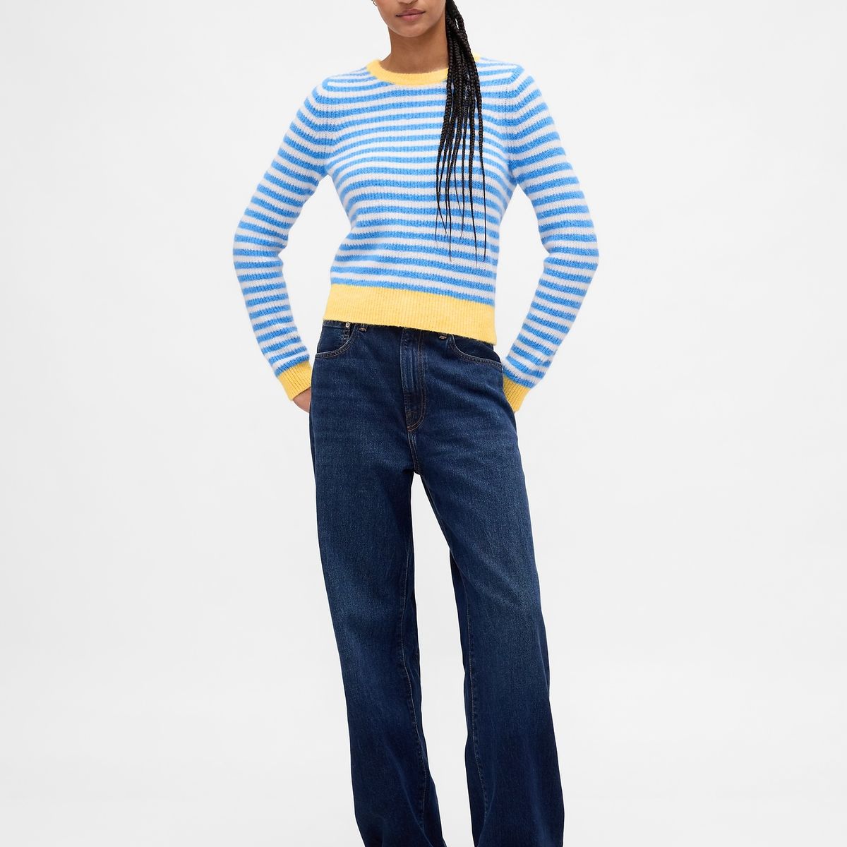 GAP - Sweater Mujer Cashsoft Blanco Gap