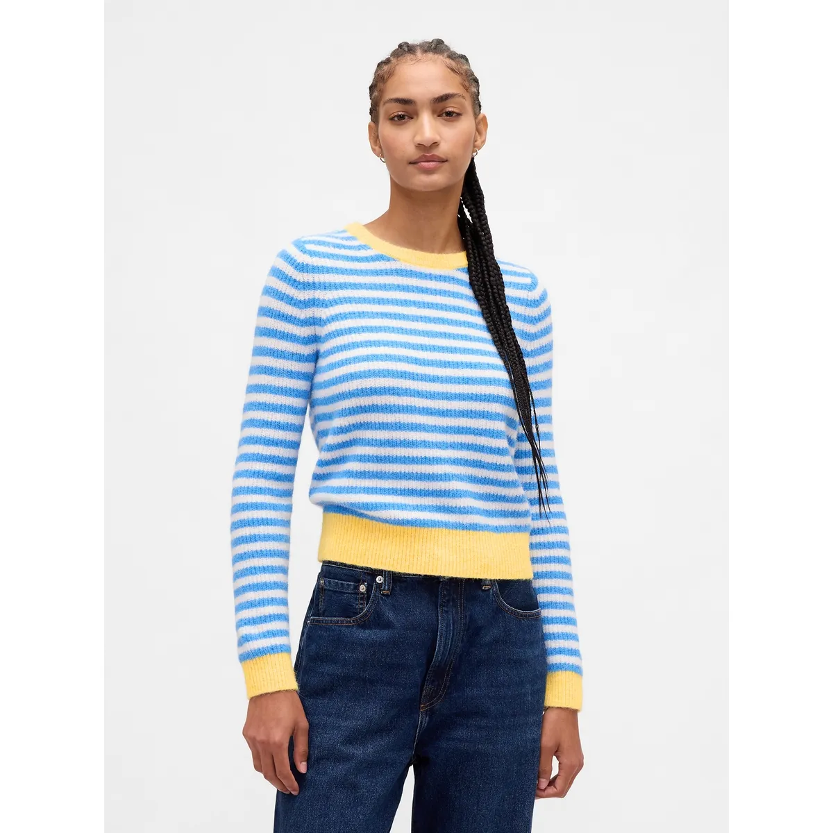 GAP - Sweater Mujer Gap Clásico Cashsoft Blanco