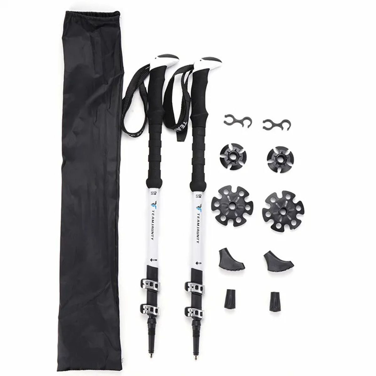 EVERSO - Bastón de escalada, un conjunto de bastones de escalada telescópicos ajustables de 135 centímetros