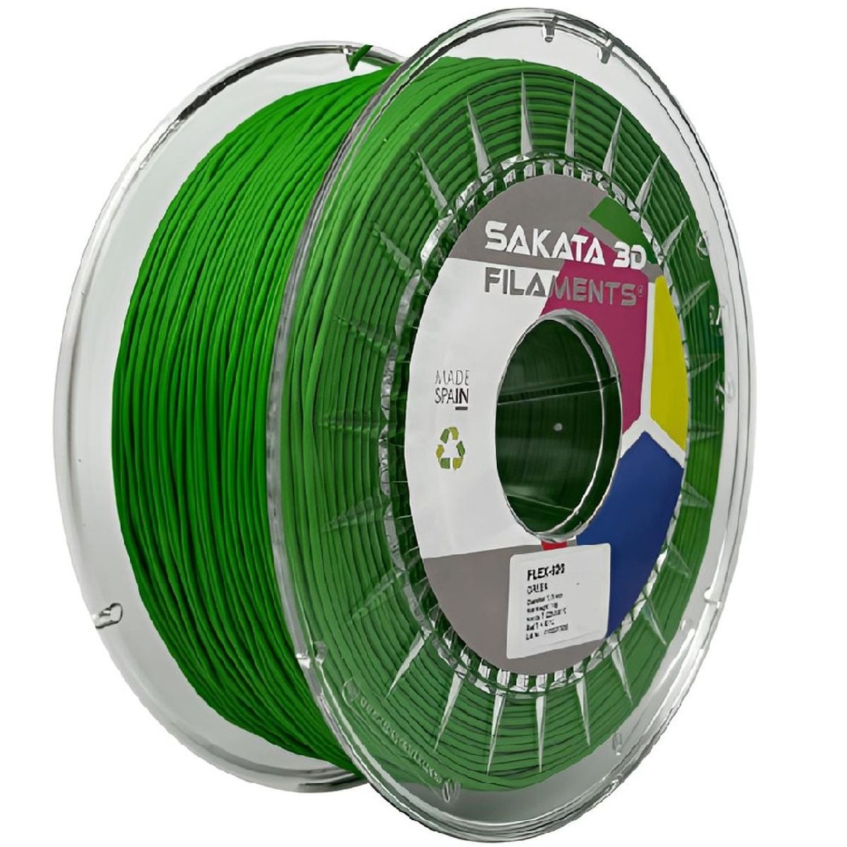 SAKATA 3D - Filamento Sakata FleX-920 Verde 1,75mm 1kg