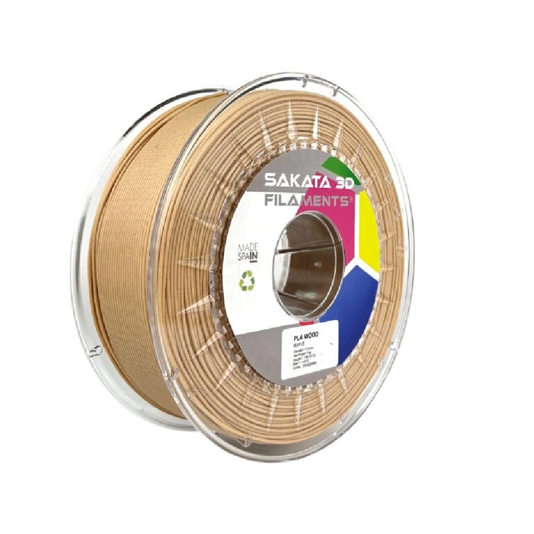 Filamento Sakata PLA Texture Madera Arce 1,75mm 1kg