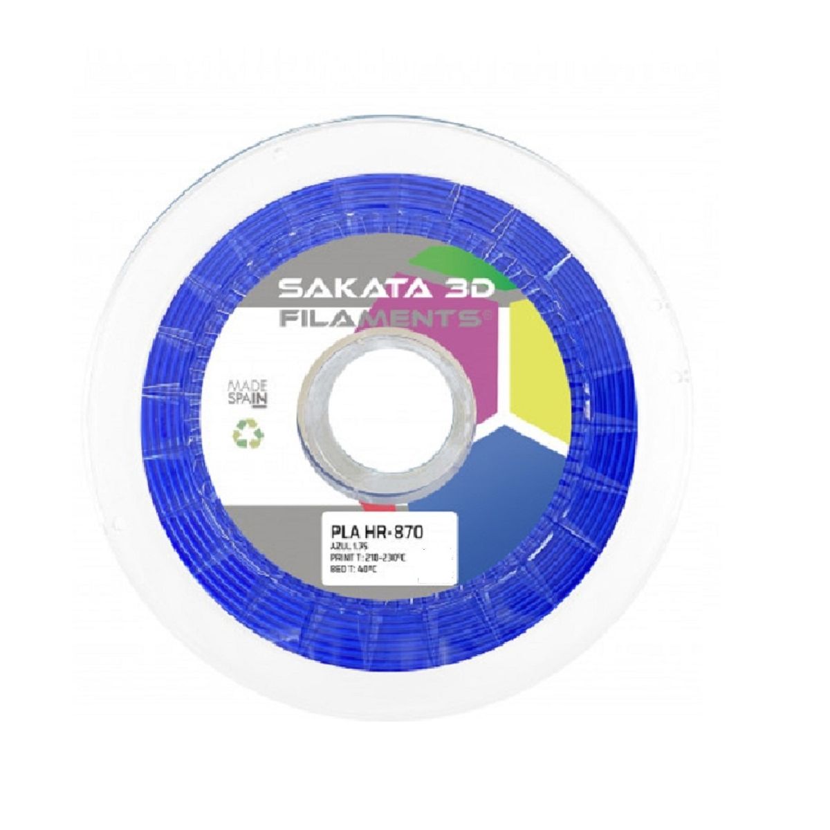 SAKATA 3D - Filamento Sakata PLA HR-870 Azul 1,75mm 1kg