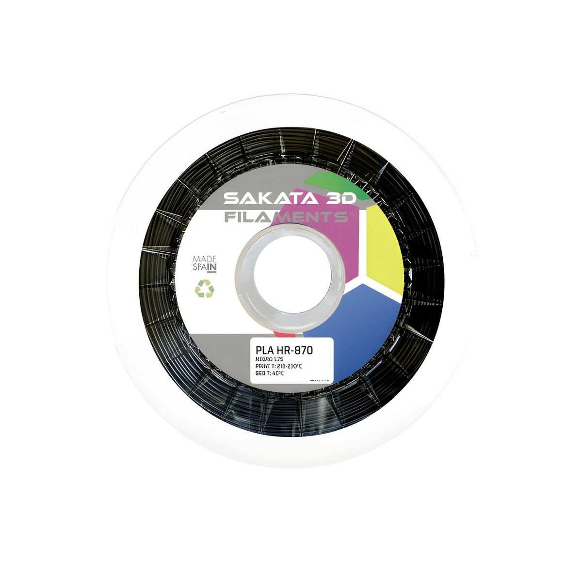 SAKATA 3D - Filamento Sakata PLA HR-870 Negro 1kg
