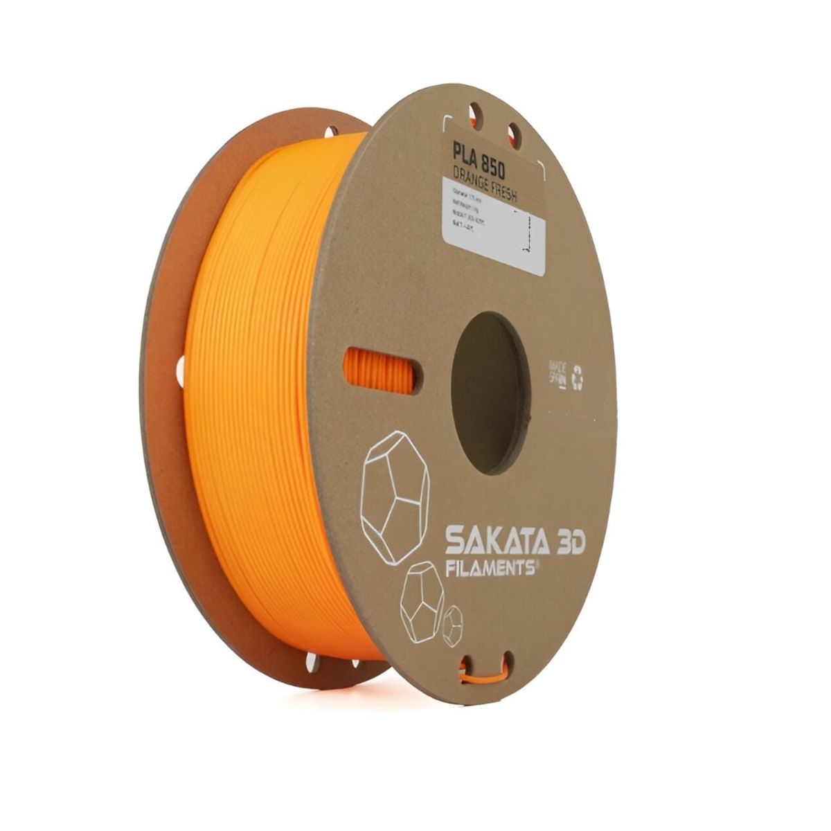 SAKATA 3D - Filamento Sakata PLA 850 Fluor Orange Fresh 1,75mm 1kg