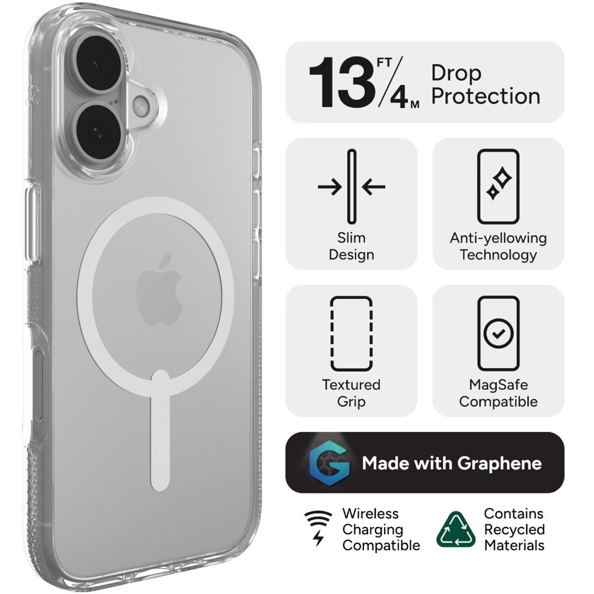 GENERICO - Carcasa Gear4 Crystal para Palace iPhone 16