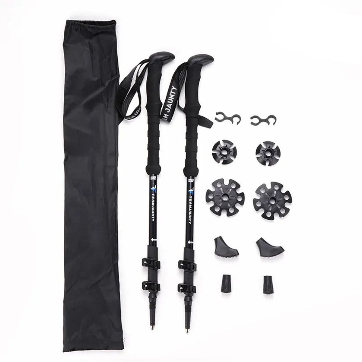 EVERSO - Bastón de escalada, un conjunto de bastones de escalada telescópicos ajustables de 135 centímetros