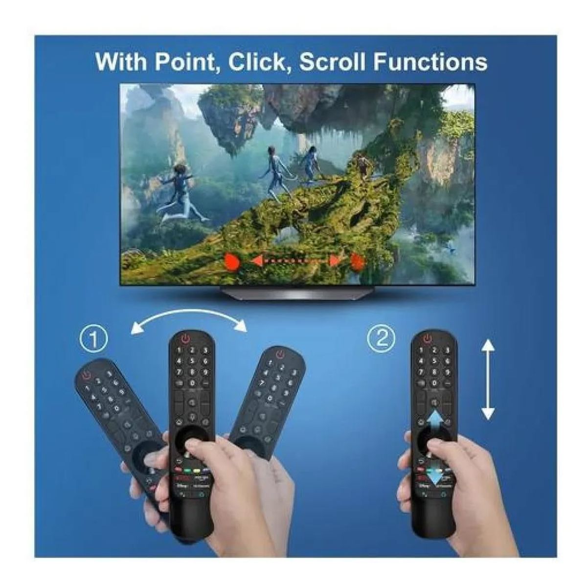 GENERICO - Control Compatible con TV LG Voz MAGIC ANDR DGT-83U