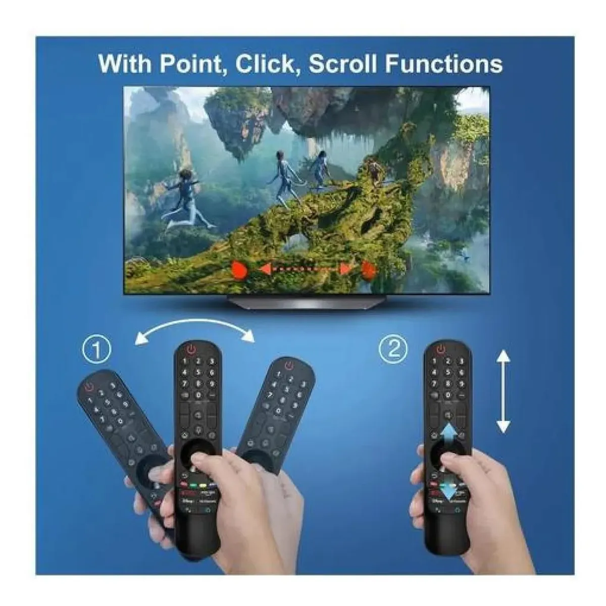GENERICO - Control Compatible con TV LG Voz MAGIC ANDR DGT-83U