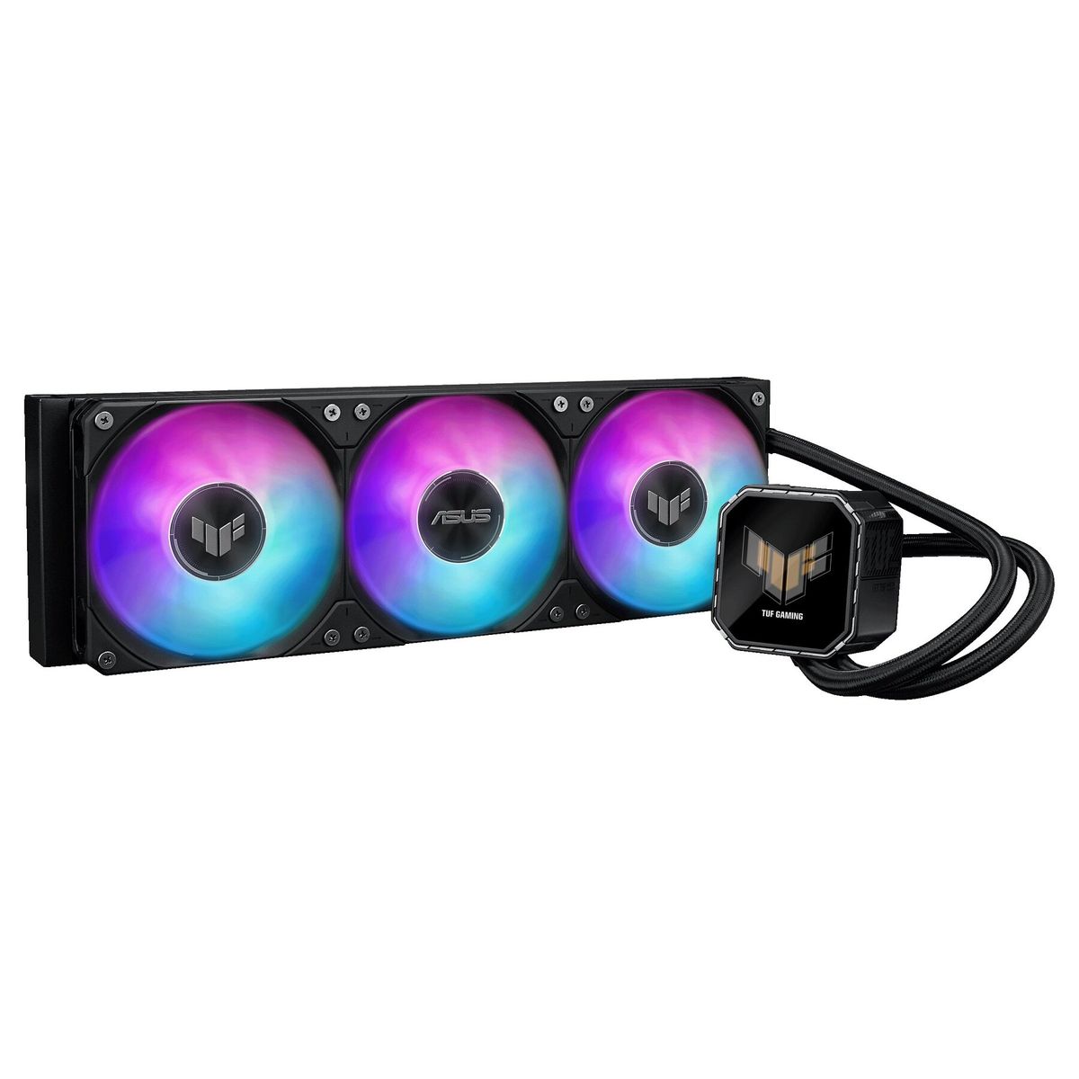 ASUS - Refrigeración Líquida TUF Gaming LC III 360 ARGB LCD, 360mm, Pantalla LCD, Intel/AMD, Negro