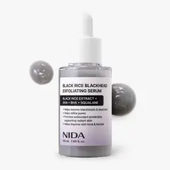 NIDA - Sérum exfoliante de arroz negro para puntos negros