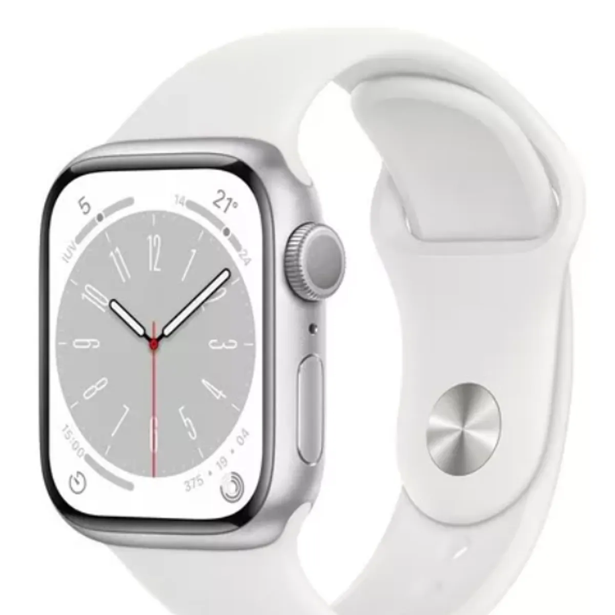 APPLE - Apple Watch Series 8 GPS 41mm Silver correa Blanca Reacondicionado