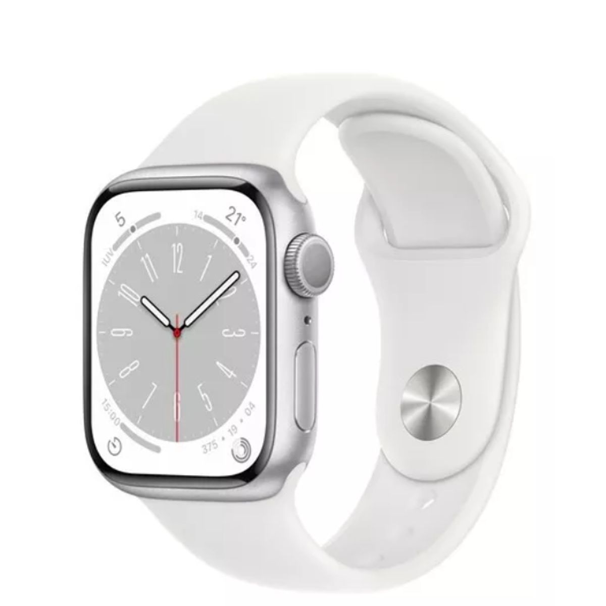 APPLE - Apple Watch Series 8 GPS 41mm Silver correa Blanca Reacondicionado