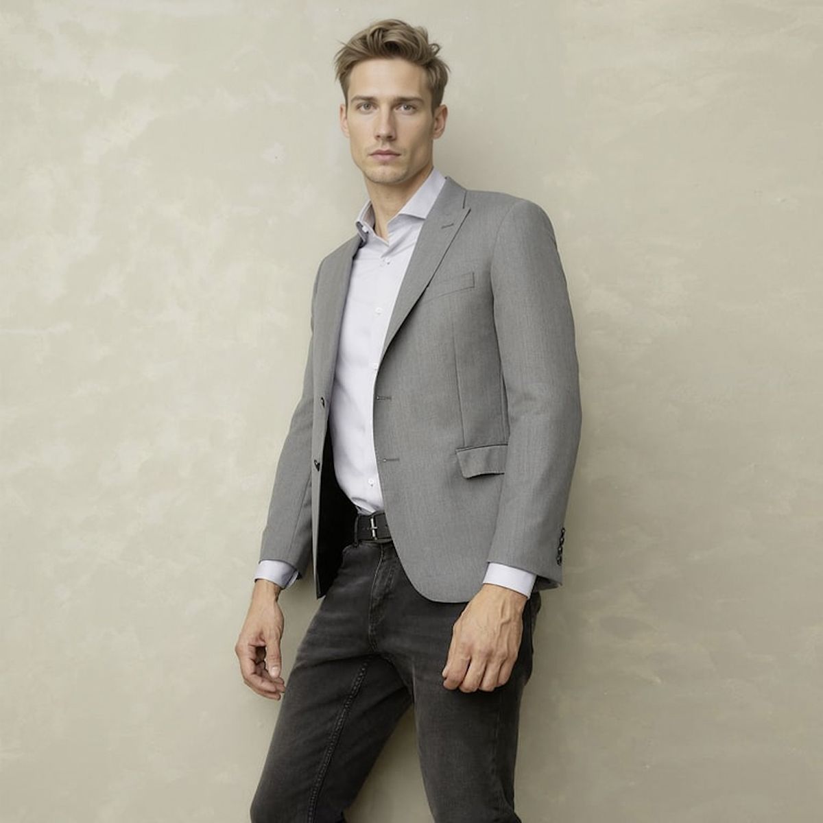WOLF&HANK - Chaqueta Formal Hombre Wolf&Hank Lana Slim Fit