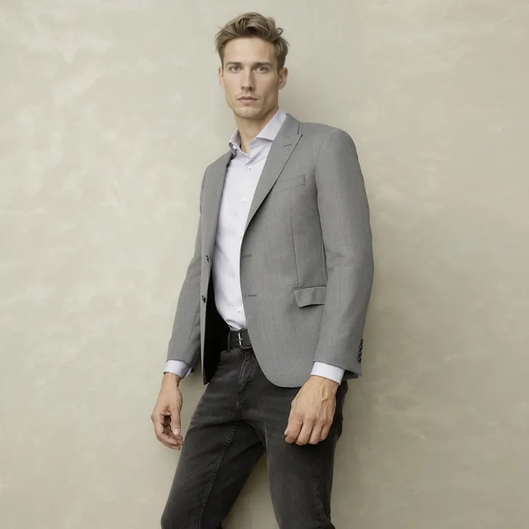 WOLF&HANK Chaqueta Formal Hombre Lana Slim Fit