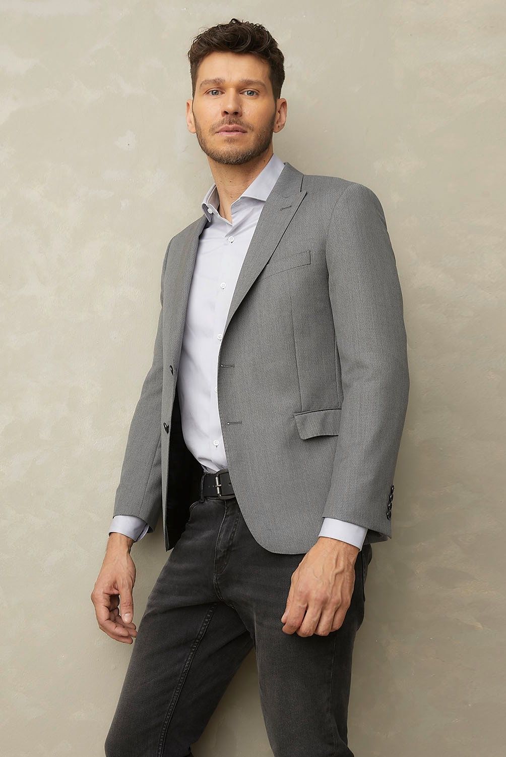 WOLF&HANK - Chaqueta Formal Hombre Wolf&Hank Lana Slim Fit