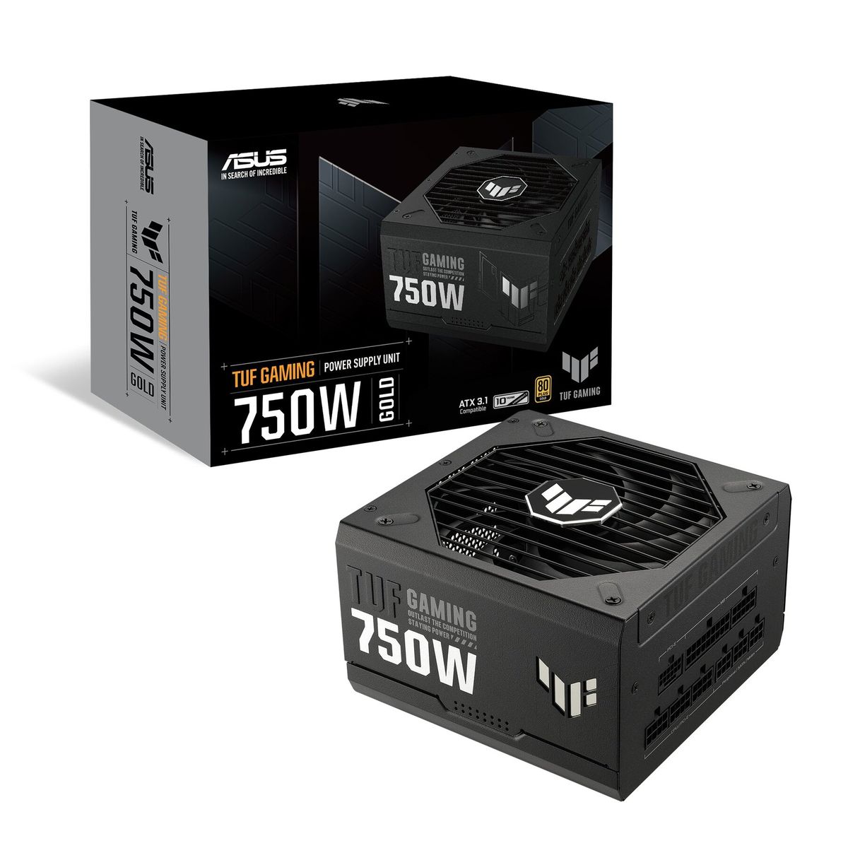 ASUS - Fuente de Poder ASUS TUF Gaming 750G, 750W, Full Modular, Certificada 80 PLUS Gold