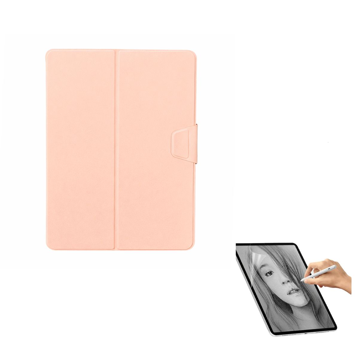 JOIGO - Funda Lamina Paper like Smart Cover Para iPad 129Pro Rosa