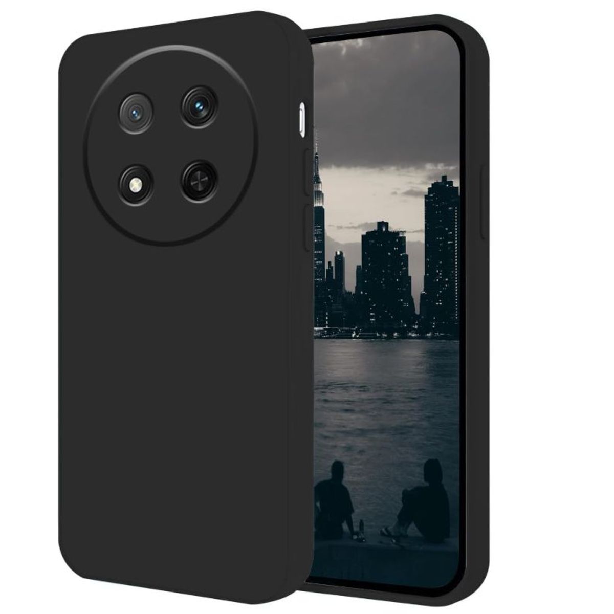 GENERICO - Carcasa Funda Para Honor Magic8 Lite Silicona Negro