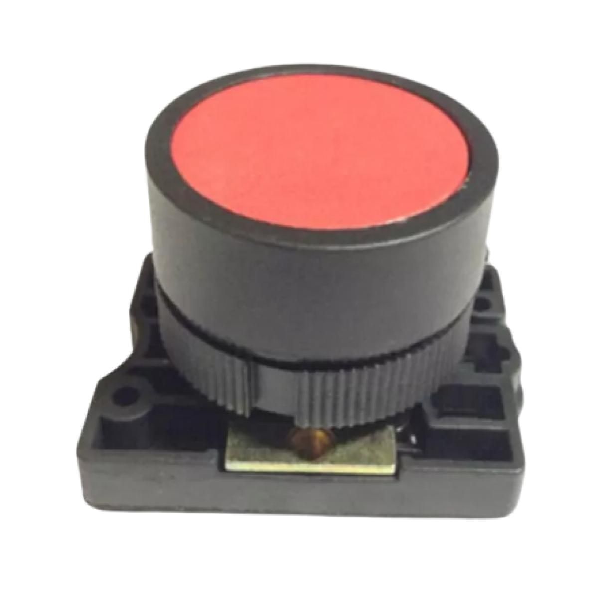 GENERICO - Botón pulsador 225mm rojo con bloque de contacto