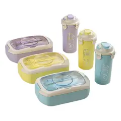GENERICO - Lonchera Con Vaso Termo Fiambrera Vianda