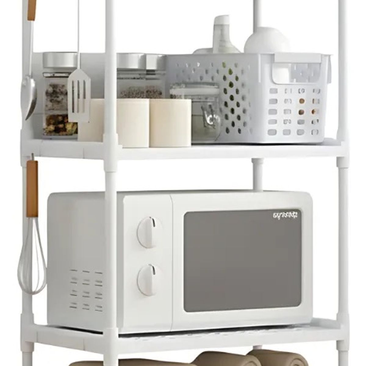 GENERICO - Estante Organizador De Baño Cocina Sala Multifuncional Color Blanco