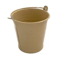 HOMEWELL - Balde de Metal Beige