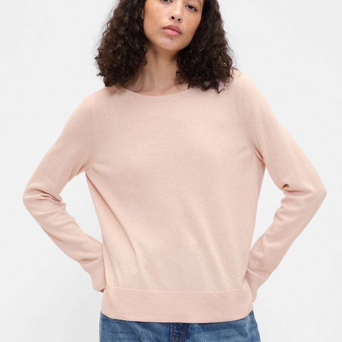 GAP - Sweater Mujer Gap Boatneck Rosado