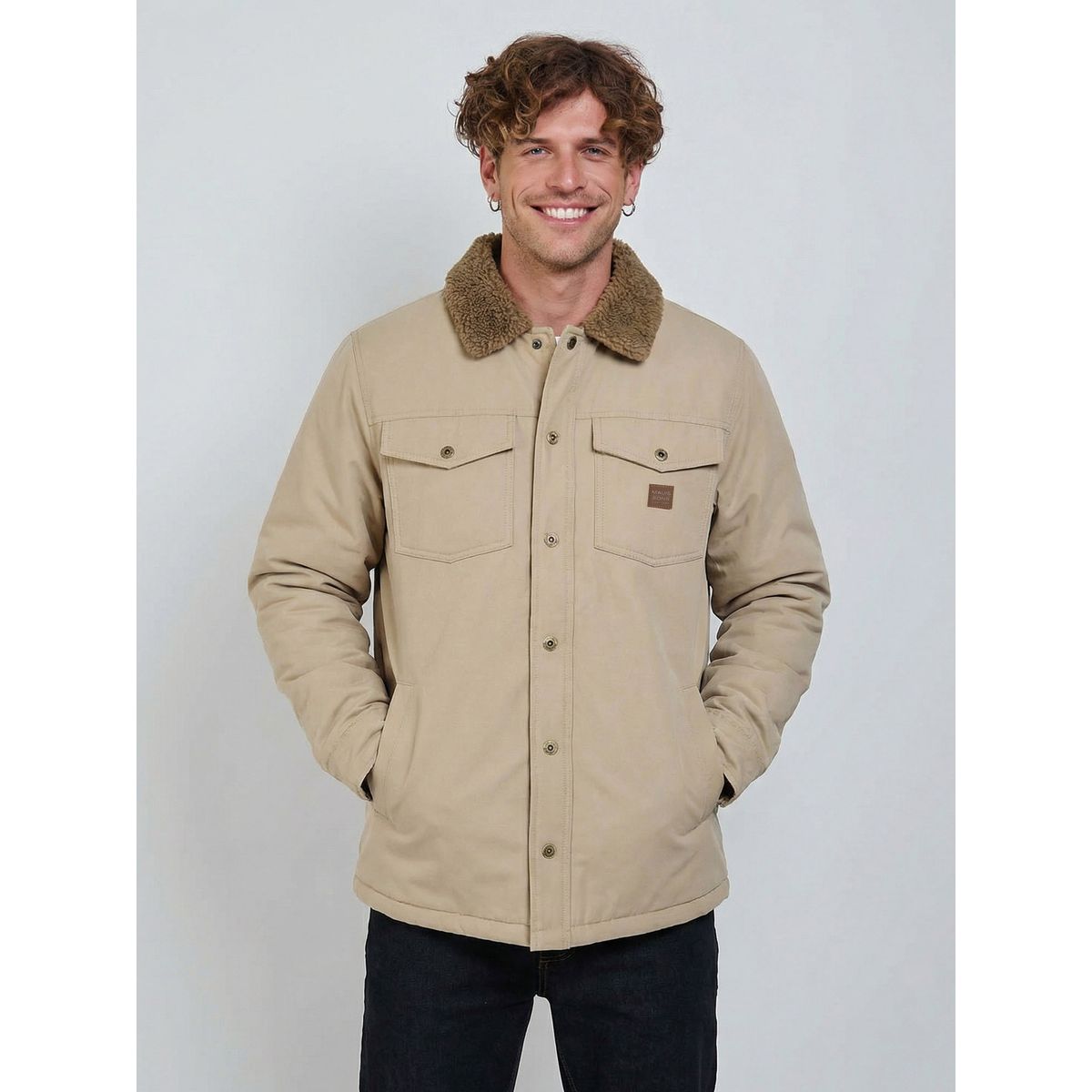 MAUI AND SONS - Chaqueta Wavo Beige Hombre Maui And Sons