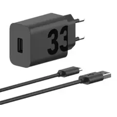 MOTOROLA - Cargador 33w Usb-c Original Negro